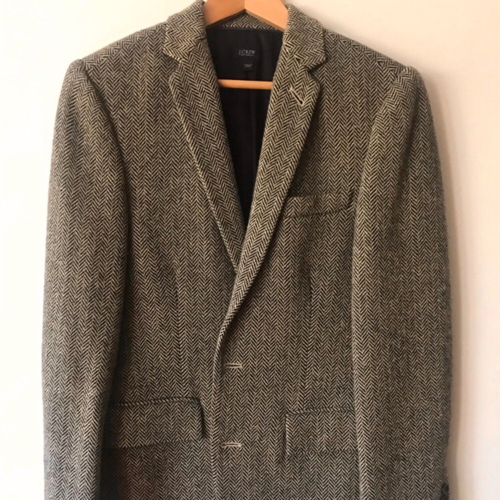 J. Crew Ludlow Jacket in Italian Wool Herringbone
